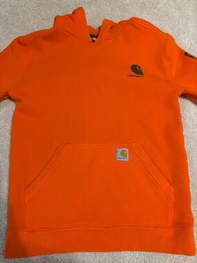 Carhartt High-Visibility Orange Pullover Hoodie